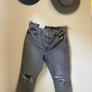 H&M loose, high waist mom jeans.